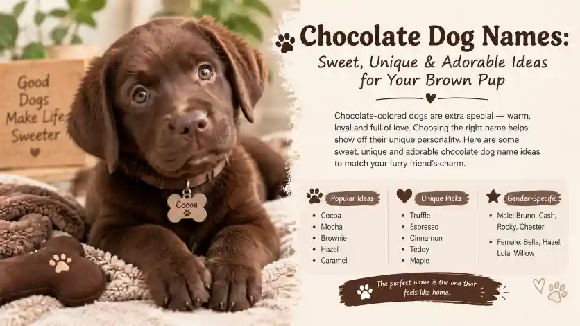 chocolate dog names