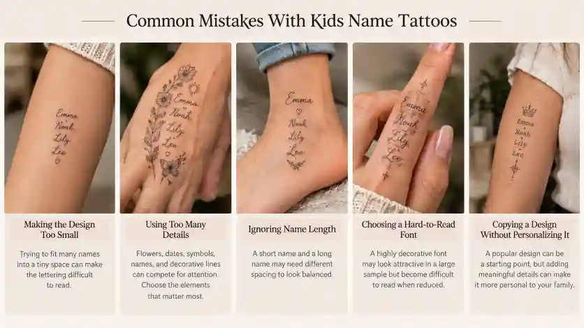 Common Mistakes With Kids Name Tattoos