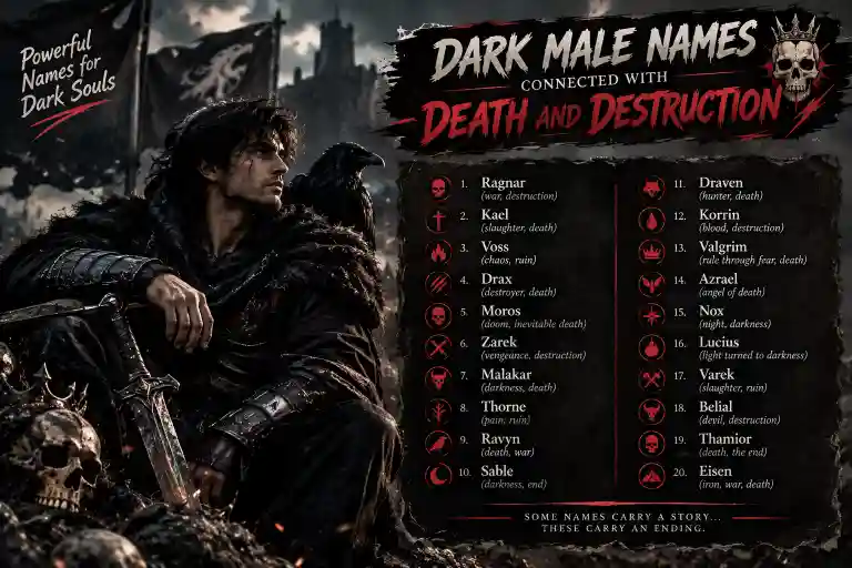 Dark Male Names Connected With Death and Destruction