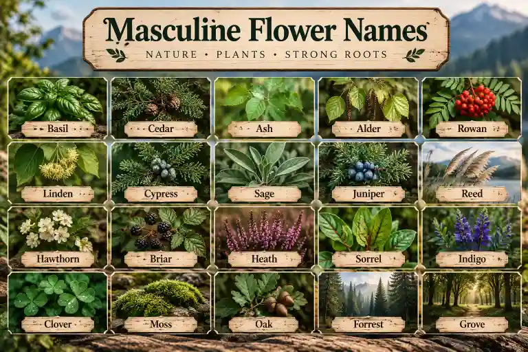 Masculine Botanical Names