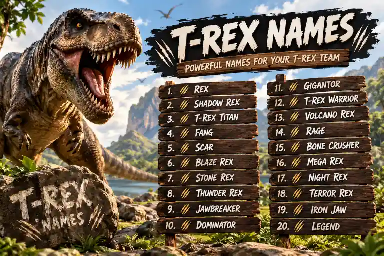 t rex names