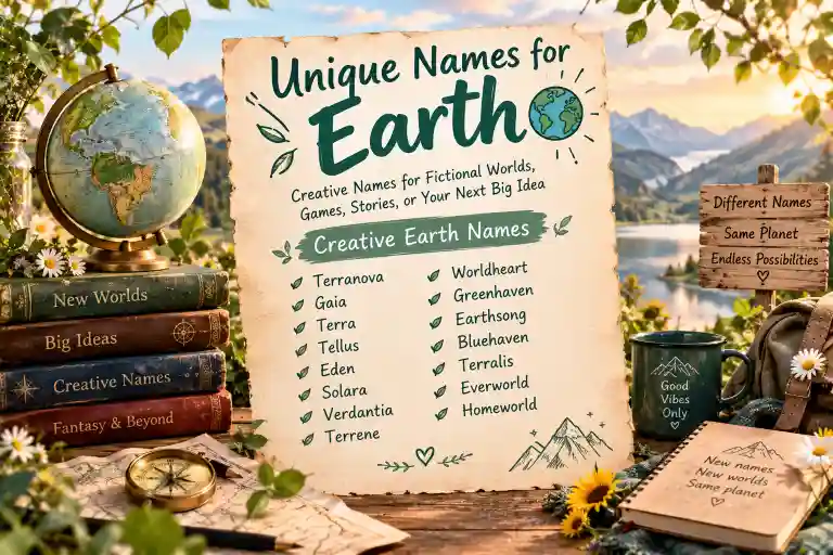 Unique Names for Earth