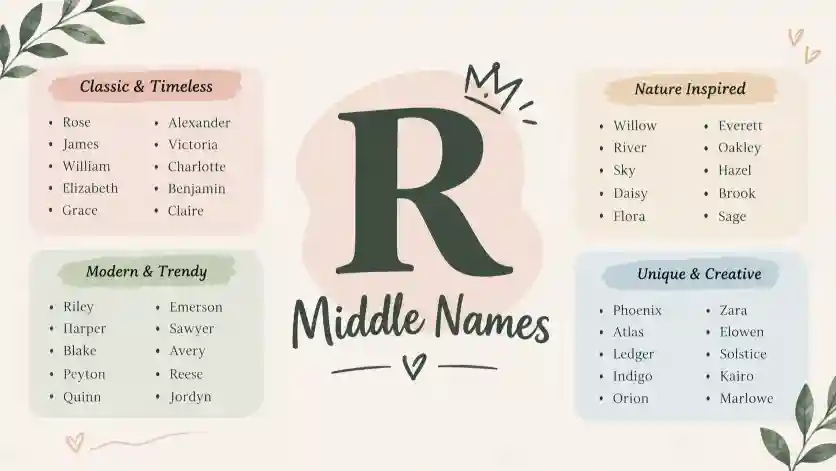 R Middle Names